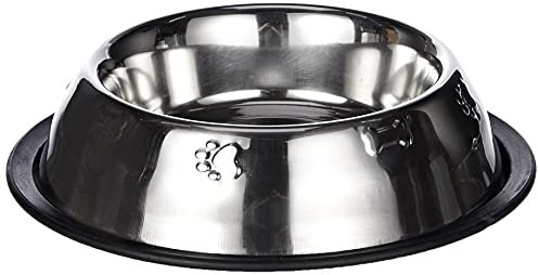Arquivet 8435117824850 - Comedero INOX antid Decor 1, Acerado, 20 cm