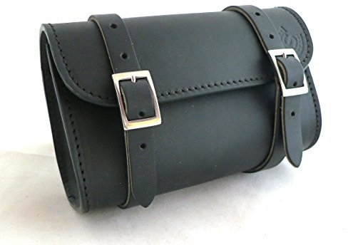 Custom Style Piccolo barilotto artigianale per moto in cuoio BA175MN