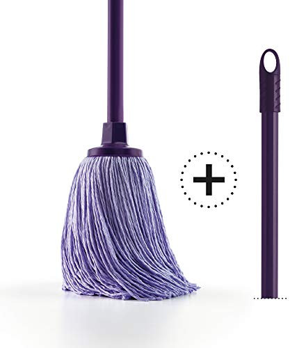Mery 0130.00 – Sistema Lavapavimenti in microfibra con manico colore lilla