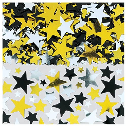 Amscan 379967 - Konfetti Hollywood, Sterne, Folie, 70 g, Streudeko, Tischdekoration, Karneval, Mottoparty