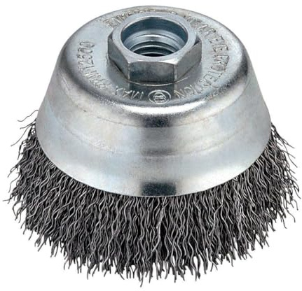 Flex A124.516 Brush para Recipientes, 0.3mm Ondulado, M 14, 60 O for DIYers & Professionals, Built for Repair, Installation and Workshop tasks, 0.3mm