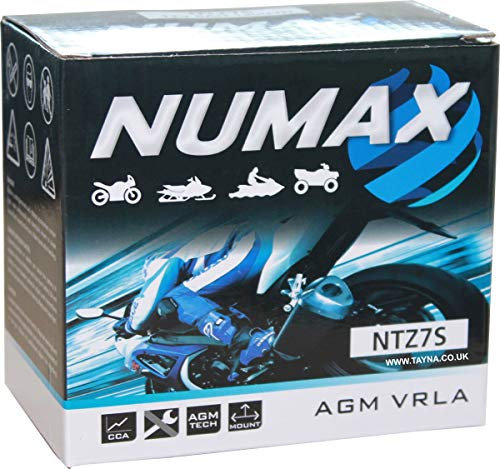 Batterie Numax AGM SLA scellée YTZ7S 12 V 6 AH 130 AMPS EN