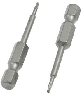 sourcing map Embouts de tournevis Torx T5 gris magnétiques 2 pièces