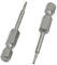 sourcing map Embouts de tournevis Torx T5 gris magnétiques 2 pièces