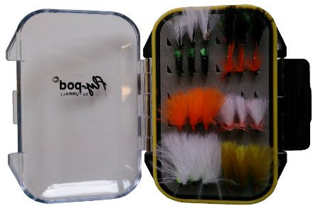 Turrall Fly-Pod Angelfliegen-Set, Schwarz, 24 Stück