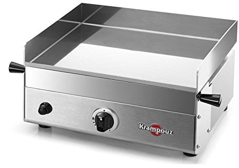 KRAMPOUZ GGCIM1AA Gas-Plancha, einfaches Design, Edelstahl, Color
