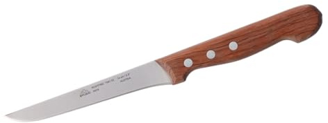 STUBAI Ausbeinmesser 140 mm aus rostfreiem Edelstahl mit Holzgriff, Profi Küchenmesser zum Ausbeinen von Fleisch, Geflügel und Wild, scharfe Klinge für präzise Schneidarbeiten und Küche!