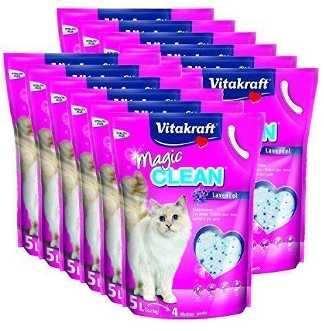 Vitakraft Katzenstreu Magic Clean Lavendel - 12 x 5 Liter