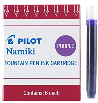 PILOT Namiki IC50 Fountain Pen Ink Cartridges, Purple, 6-Pack (69004)
