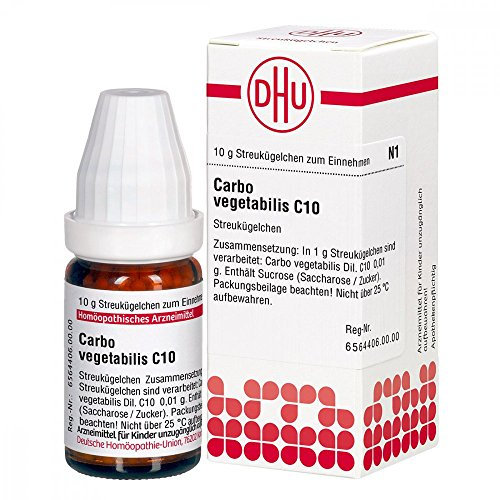 DHU Carbo vegetabilis C10 Streukügelchen, 10 g Globuli