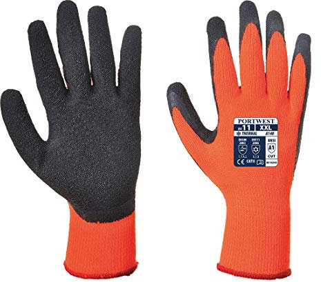 Portwest A140 - Guante Grip térmica, color ORBK, talla XXL