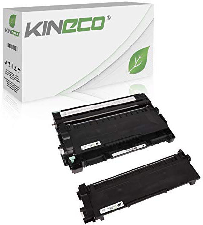 Kineco Toner+Trommel kompatibel für Brother TN-2320 TN-2310 DR-2300 für Brother HL-L2340DW, HL-L2360DN, MFC-L2700DW, DCP-L2520DWG1, DCP-L2500D, HL-L2360DN-Schwarz XXL 5.200 Trommel 12.000 Seiten