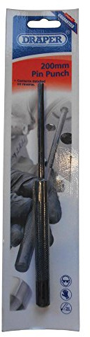 Draper 19677 Parallel Pin Punch, 1/4 x 200mm , Blue