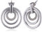 Esprit Damen-Ohrstecker round in round 925 Sterlingsilber 44 Zirkonia farblos S.ESER91274A000