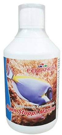 Femanga Algen Stopp Marine 500 ml – Effektive Algenbekämpfung für Meerwasseraquarien, algenfrei, Wasserpflege, natürliche Algenkontrolle (1000 ml)