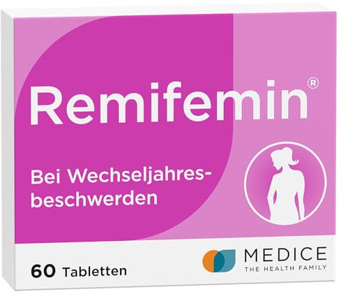Remifemin 60 Tabletten - Medikament für Wechseljahre - bei leichten bis mittleren Wechseljahresbeschwerden - hormonfrei - pflanzliches Arzneimittel