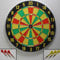 Tentable Dart Spiel Dartscheibe 42cm Dartboard Holz 2 Seiten bespielbar, 6 Wurfpfeile Darts mit Metall Spitze