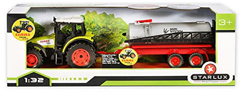 STARLUX – Coffret de Jouet Tracteur Claas Celtis 446 avec Son épandeur – Existe en 4 Versions différentes – Jouet Enfant 3 Ans et Plus - 802038