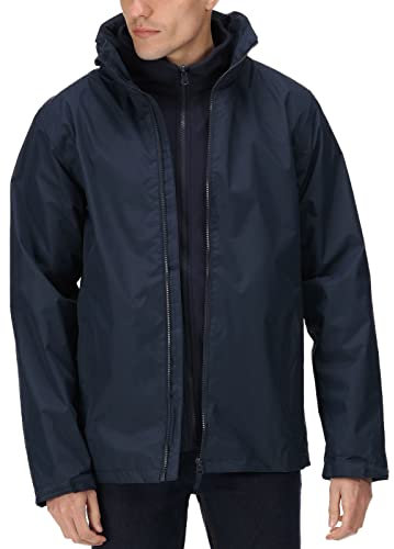 Regatta Professional Men's Classic Waterproof 3 in 1 Jacket, De los hombres, Blue, L