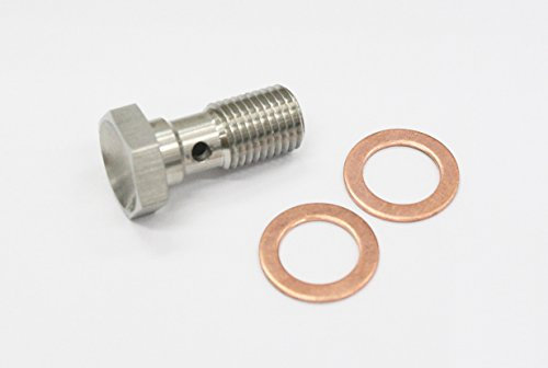 Autobahn88 Edelstahl-Hohlschraube für Bremsen AN4 7/16 - 20UNF L=32mm