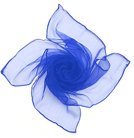 Boolavard Sheer Chiffon Platz Schal in den Farben - im Stil der 50er (Royal Blue)