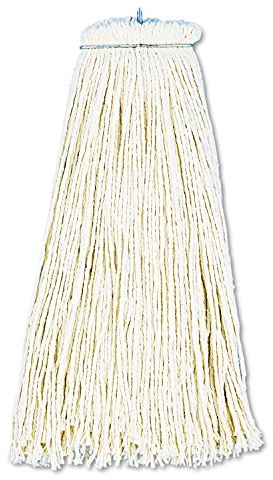 Boardwalk BWK716CEA Cut-End Lie-Flat Wet Mop Head, Cotton, 16oz, White
