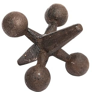 Creative Co-Op Decorative Cast Iron Figurine Retro Dekofigur Jack aus Gusseisen, Rust