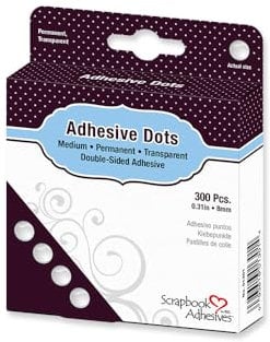 Toga Scrapbook Adhesives 8 mm, 300 pezzi, con motivo a pois