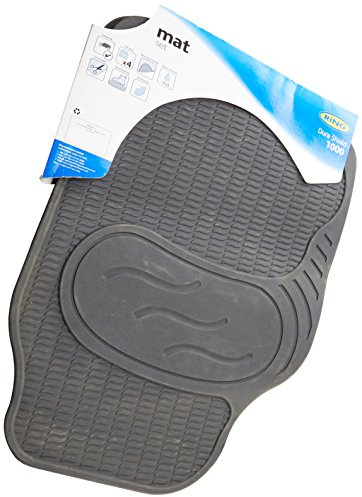 RING DURA Shield 1000 Non-Slip PVC Car Mats, Black (Set of 4)