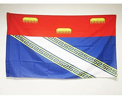 AZ FLAG - Drapeau Ardennes - 150x90 cm - Drapeau Département Français - Champagne-Ardenne 100% Polyester Avec Fourreau et cordelette - Pavillon 110 g