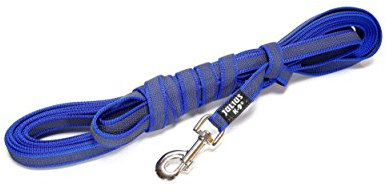 IDC Color & Gray gumierte Leine, 20 mm x 5 m mit Schlaufe, Blau-Grau
