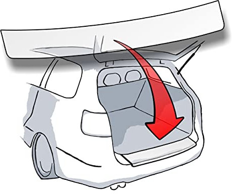 LACKSCHUTZSHOP Ladekantenschutz passend für Seat Alhambra II (Typ 7N, 2.Generation ab BJ 2010) - TRANSPARENT