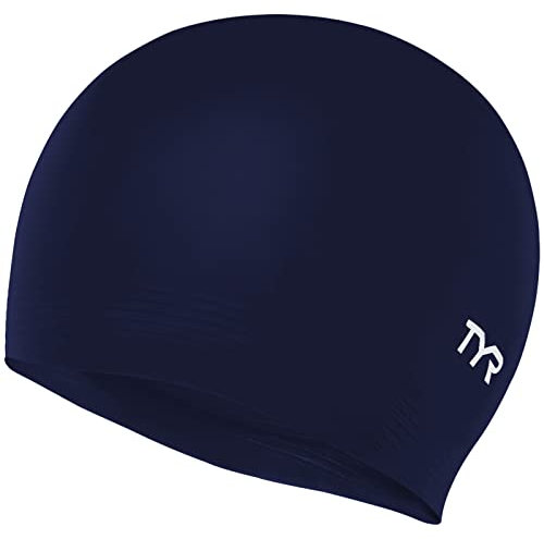 TYR latex Swim Cap, navy