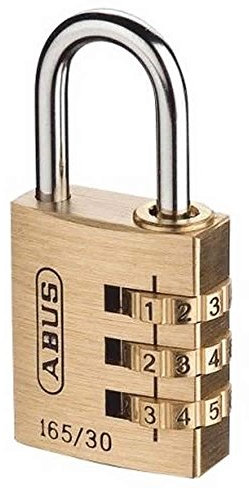 Abus 165/30 Cadenas à combinaison Laiton