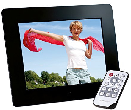 Intenso Photobase Digitaler Bilderrahmen (20,3cm (8 Zoll) Display, SD Kartenslot, Fernbedienung) schwarz