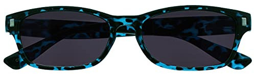 OPULIZE Blu Tartaruga Lettori Sole Occhiali Da Lettura Uv400 Uomo Donna Uvsr005 +3,50-50 Gr