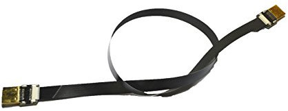 FFC BLACK FPV Long Flat Slim HDMI Cable Standard HDMI male Full HDMI to Standard HDMI male Normal HDMI for RED blackmagic BMCC sony pxw FS7 Canon C300 (100CM)