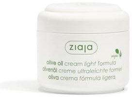 Ziaja Olive Oil Light Face Cream 100ml - Moisturising Cream for Dry, Dehydrated & Normal Skin - With Olive Oil & Shea Butter - Lightweight Formula for Sensitive Skin - Suitable from 3 Months+