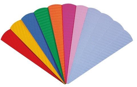 3-D-Schultüten Rohlinge, 68 cm, 5 Stk., blau