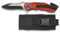 Albainox 19626GR1015 - Navaja Roja Seguridad Proteccion Civil, Mango de Aluminio, Hoja con Sierra de 6.5 cm, Incluye Punta Rompevidrio y Cutter Cinturón, Funda de Nylon, Unisex Adulto, Multicolor