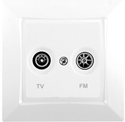 Prise TV/FM Blanc Siemens DELTA ONE