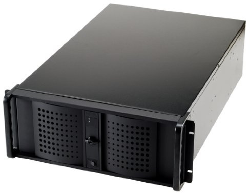 Fantec TCG-4880X07-1 Rack Black computer case - Computer Cases (Rack, Server, Aluminium, EATX, Black, 4U)