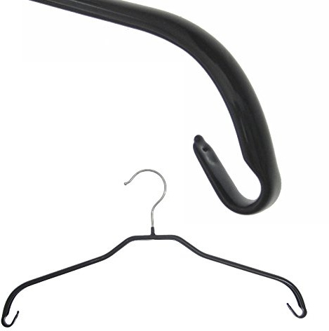 Hagspiel Kleiderbügel aus Metall schwarz beschichtet 10 STK.