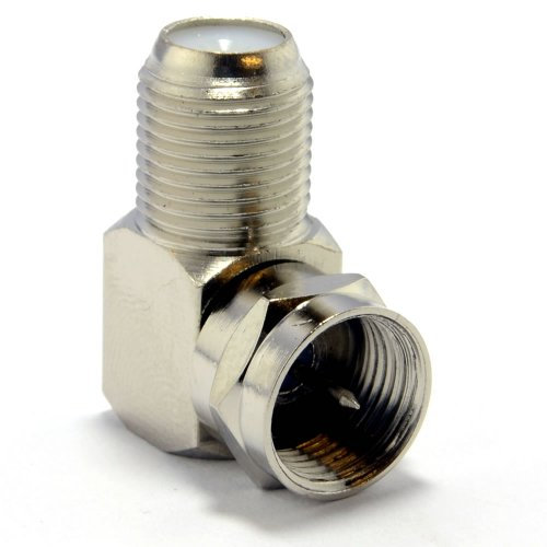 F Stecker SAT Buchse Zum Rechts Abgewinkelt Männlich Stecker Kupplung Adapter