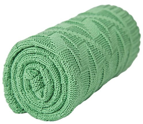 Sonnenstrick Erstlingsdecke/Babydecke/Kuscheldecke/Strickdecke aus 100% Bio Baumwolle kba made in Germany