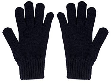 maximo Jungen Fingerhandschuh, Strick Handschuhe, Blau (Dunkelmarine 11), 2