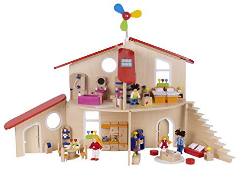 Goki 51737 Puppenhaus Modern Living aus Holz