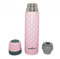 Olmitos 0114 Termo de Acero Inoxidable para Liquidos, 500 ml, Rosa (Pink with Stars)