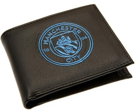 Manchester City Crest Embroidered PU Leather Wallet