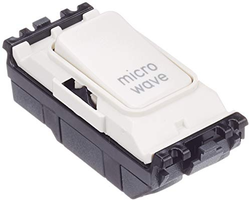 MK Electric Edge 20 Amp DP 1 Way Printed Switch Module for Microwave